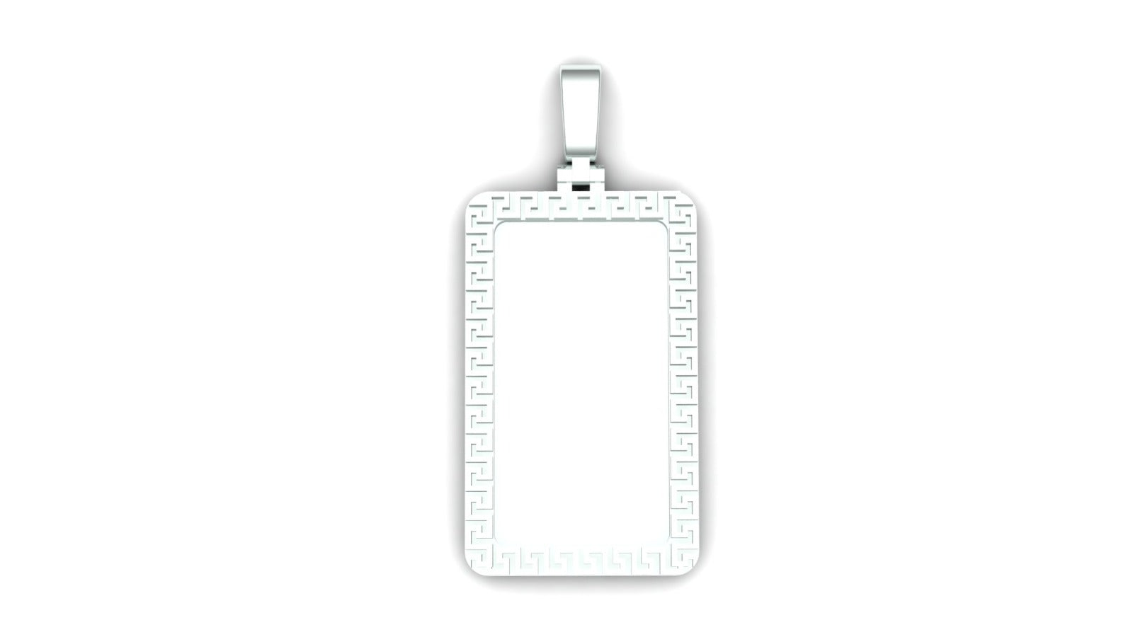 Greek Rectangular Pendant
