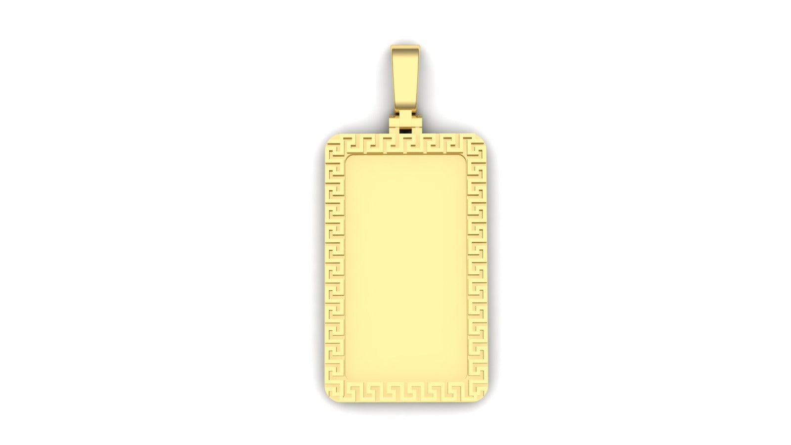 Greek Rectangular Pendant