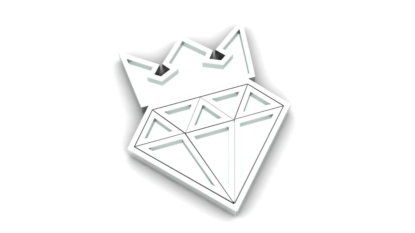 King Diamond Plain Pendant