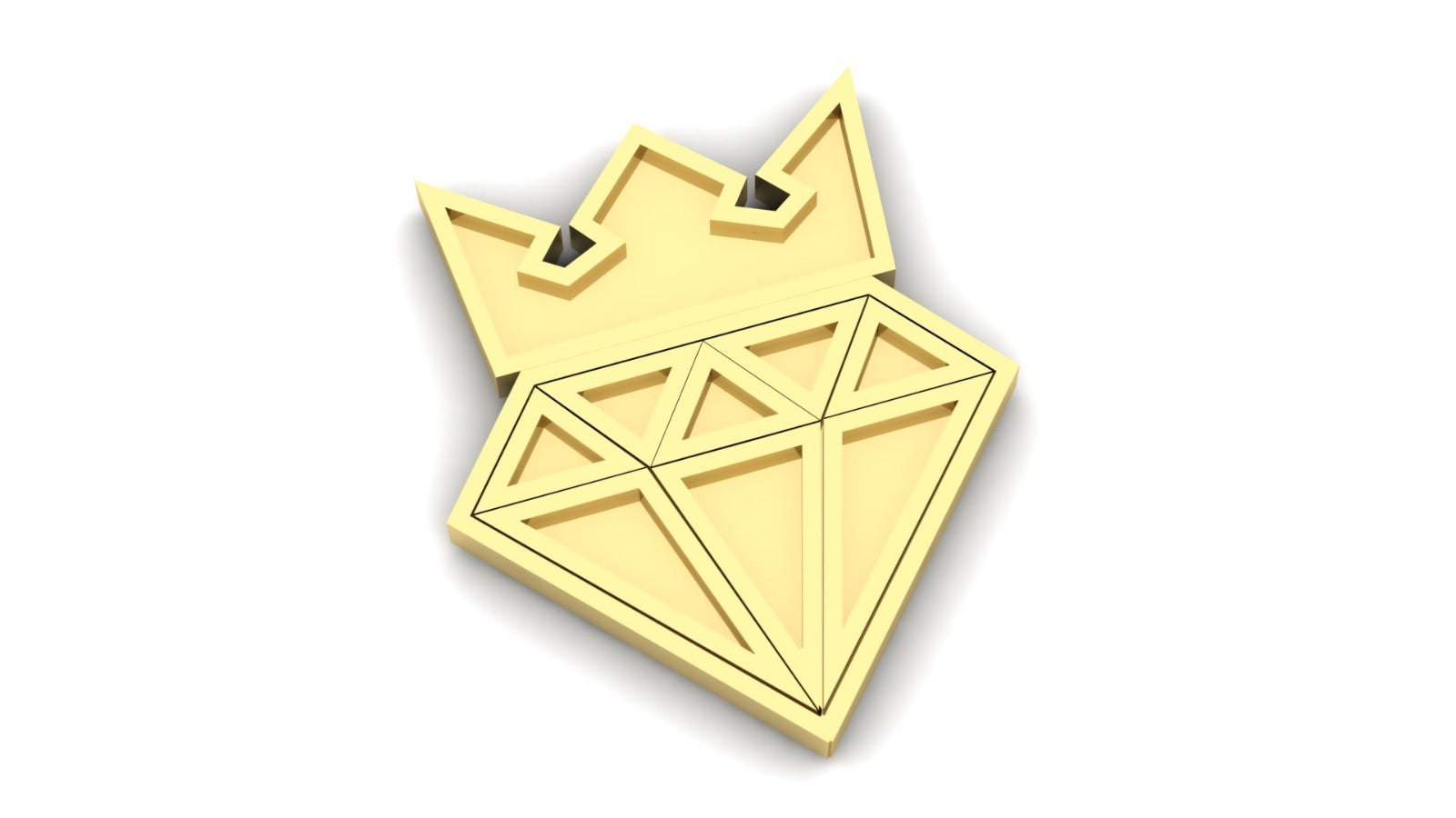 King Diamond Plain Pendant
