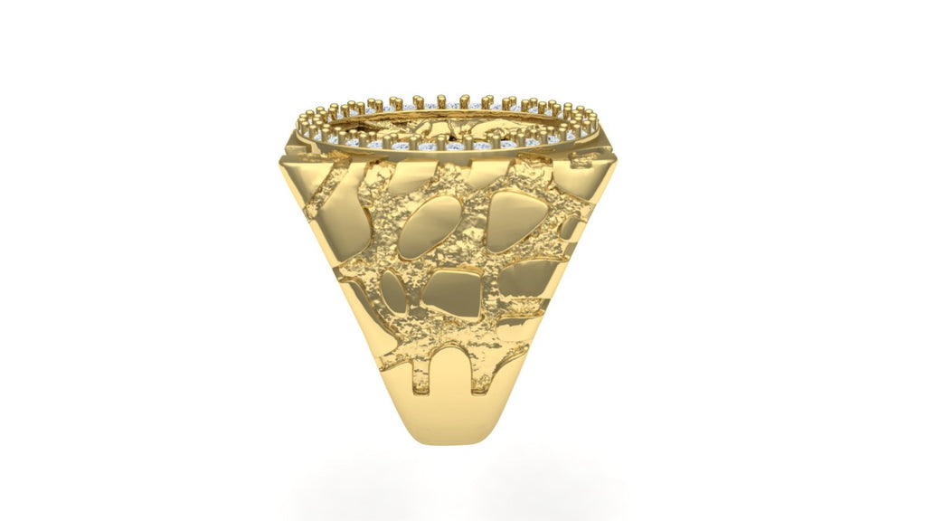 Mexican Coin Ring - Nugget Style
