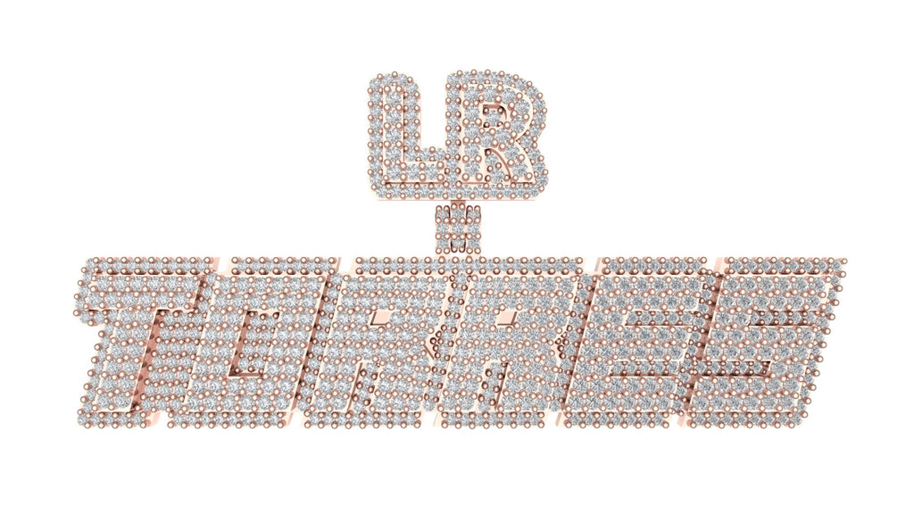Diamond Custom Pendant - Your Name Shines